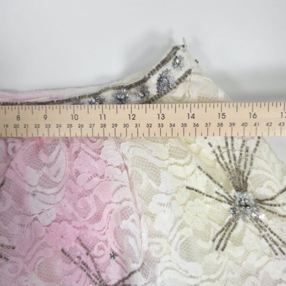 NWT LOVESHACKFANCY‎ KEZIA MINI SKIRT Multi Tie Dye Crystals LS458-992 Size 6 - Picture 8 of 16